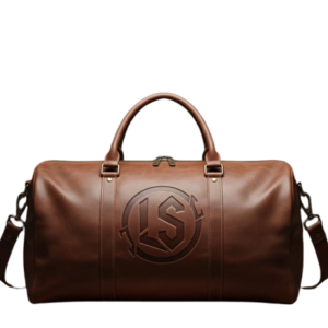 Lupix Studios Premium Brown Leather Travel Duffle Bag