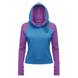 Lupix Studios Women's Two-Toned Raglan Cowl Neck Hoodie