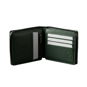 Premium Leather Wallet – Classic & Minimal Design (Green)