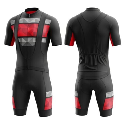 Pro-Elite Geometric Cycling Bib Set