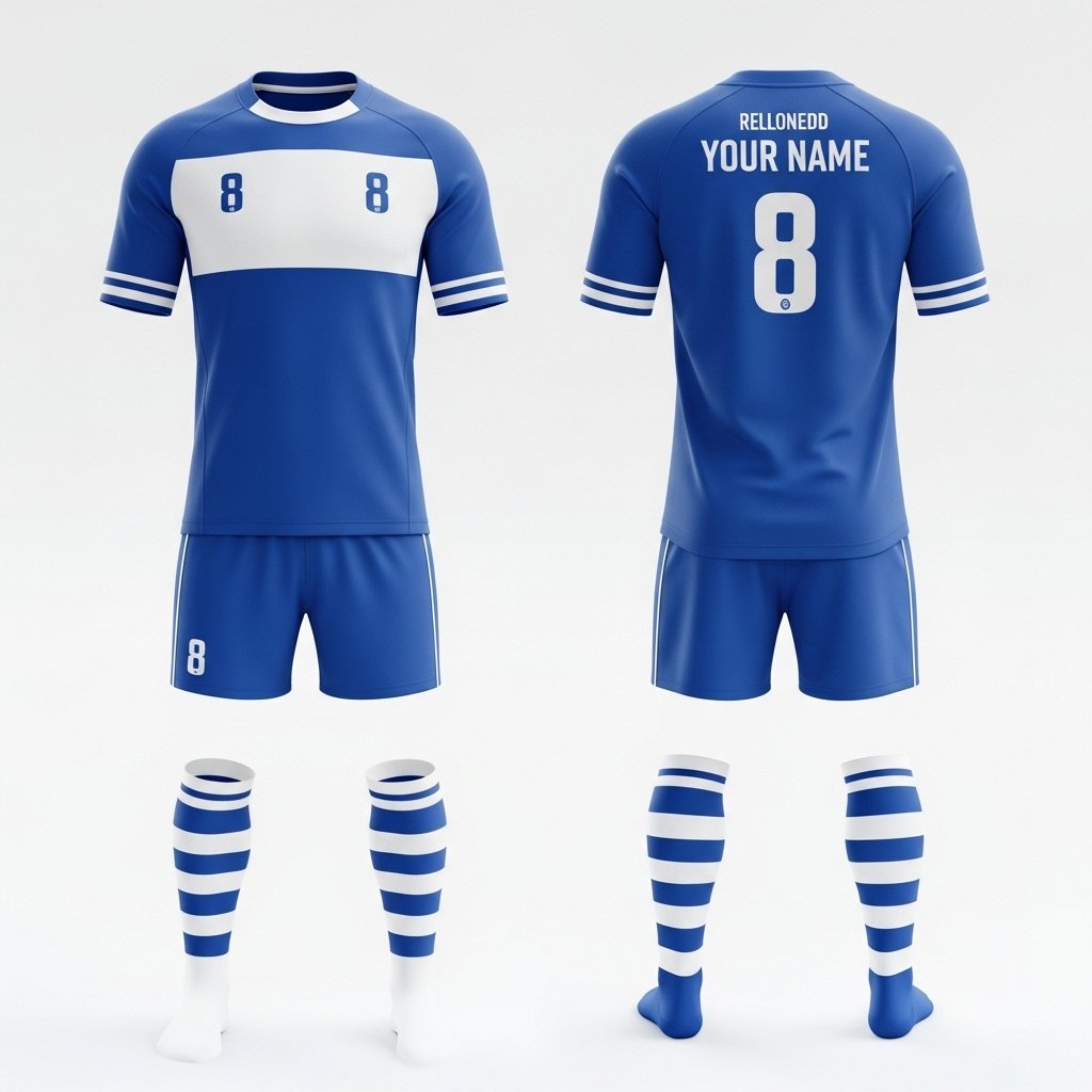 Pro-Elite Soccer Match Kit (Royal Blue & White)